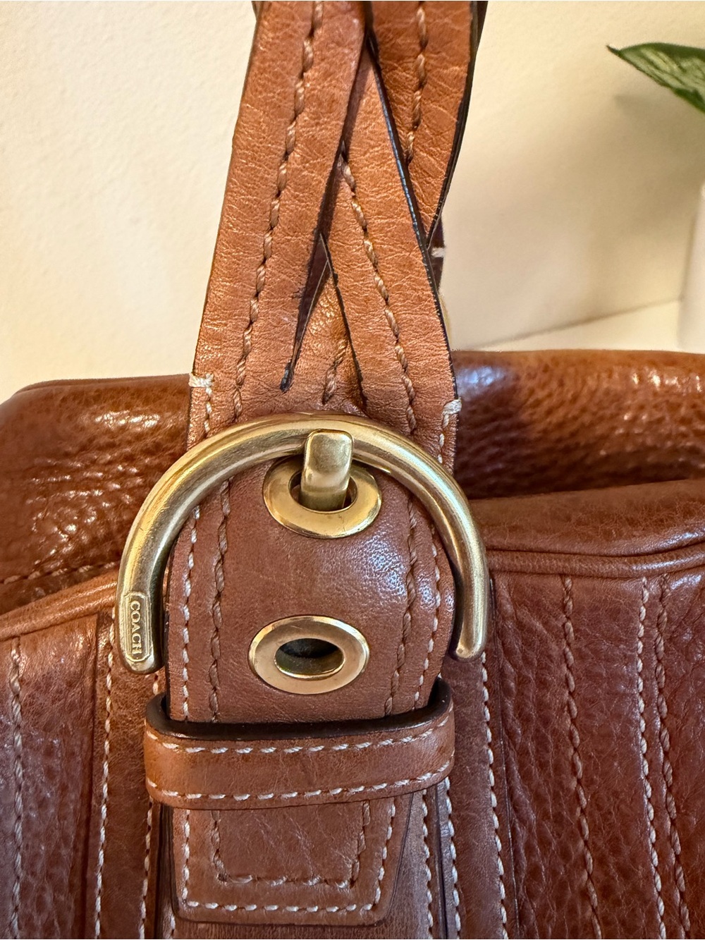 Coach Mia Braided Leather Satchel #10048 Y2K - Picture 13 of 14